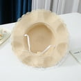 thumbnail image 6 of Zanarzt Beach Hat Toddler Girls Straw Hat and Shoulder Bag Set Daisy Flower Beach Cap Wide Brim Summer Sun Hat Foldable Hat Pink,One Size, 6 of 8