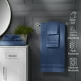 thumbnail image 2 of Hotel Style Luxury Bath Set, 100% U.S. Cotton, Washed Indigo, 6-Piece, 2 of 12