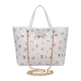 thumbnail image 2 of Bolso tote para mujer, bolso de mano moderno y ligero para picnic, playa y uso diario. Blanco, 2 of 8