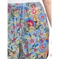 thumbnail image 2 of Terra & Sky Women's Plus Size Pull-On Drawstring Linen Shorts, 2 of 6