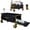 Black, variant on 480Lbs Collapsible Wagon with Canopy and Mosquito Net, Heavy Duty Foldable Garden Cart with 7 All-Terrain Wheels for Camping Shopping Sports, Purple