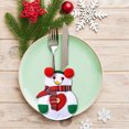 thumbnail image 4 of XWSHYW Decoraciones Navideñas Adornos Navideños Adornos de Mesa Juego de Cuchillos y Tenedores Papá Noel Juego de Utensilios para El Hogar Cuchillo de Muñeco de Navidad de Tela No Tejida, 4 of 6