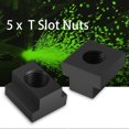 thumbnail image 2 of Pack of 5 T-slot nuts with M16 thread, black oxide finish, suitable for T-slots on machine tool tables, 2 of 3