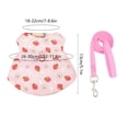 thumbnail image 3 of Breathable Mesh Pet Leash, Adjustable Traction Harness With Vests Style Design, for Small Animal, Pink, 3 of 6