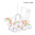 thumbnail image 2 of Injueey de arcoíris desmontable reutilizable para interiores y exteriores, Halloween, fiestas de Navidad, tienda de campaña, lámpara Iluminación navideña 1.5 m 10 luces Injueey HA069021-01, 2 of 6