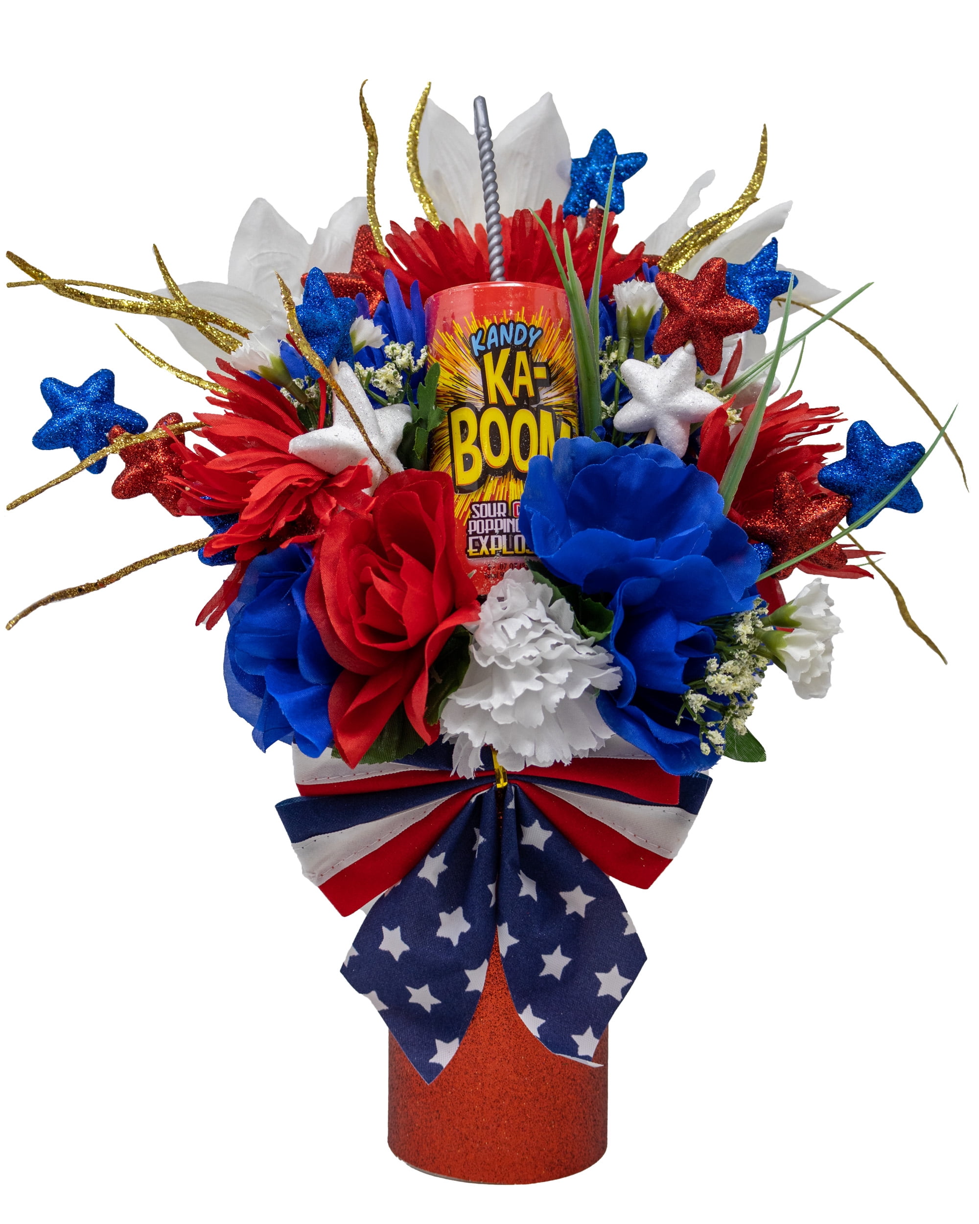Red, White and Boom! 4th of July Bouquet | Patriotic Decorations ...