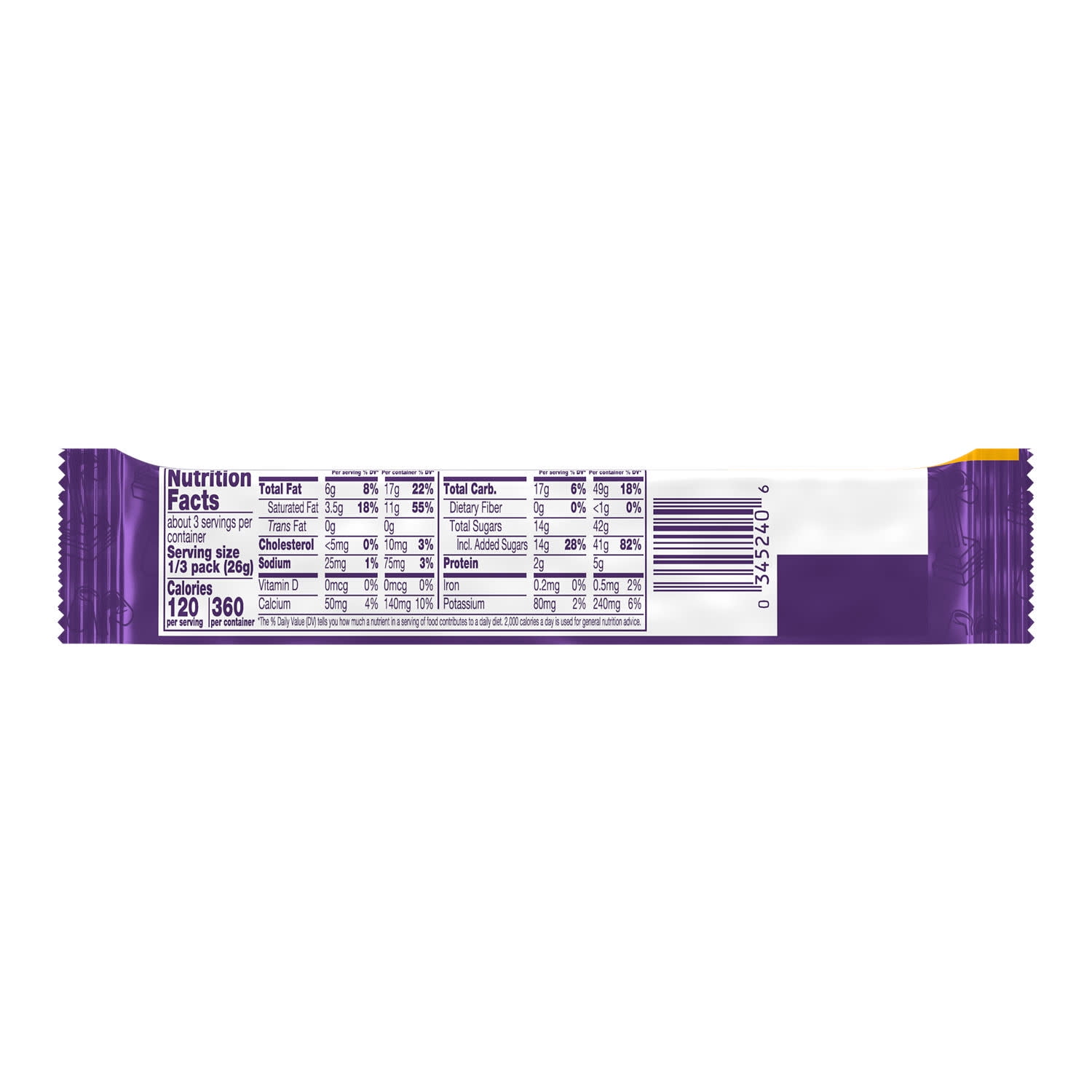 (6 pack) Cadbury Caramello Milk Chocolate Caramel King Size Candy, Bar 2.7 oz