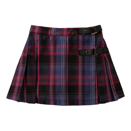 

KIDPIK Girls Plaid Pleated School Skirt Size: 12 Months - XXL (16)