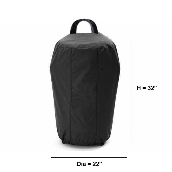 Housse de Barbecue Ronde pour Fumoir (22 Po de Diamètre x 32 Pouces) pour Tout Gril Extérieur.