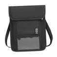 thumbnail image 4 of Cartera de viaje con protección para el cuello, ideal para regalar en cumpleaños y compras callejeras. , Negro, 4 of 8