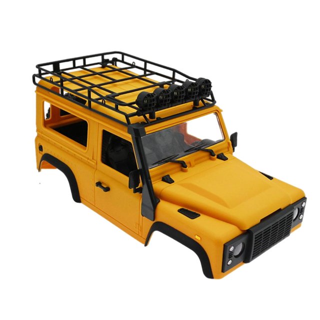 Carcasa de carrocería RC Macarena con portaequipajes de techo para 1/12 RC Crawler