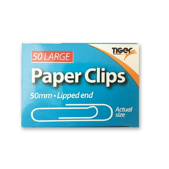 Tiger Stationery Paper Clips (Pack Of 50)