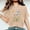 Khaki#1, variant on Workout Tops for Women,Womens Tops under $5,Women Mother's Day Gift Mom Flower Print Short Sleeve Round Neck T-shirt Pattern Top Pink XXL