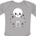 thumbnail image 4 of Inktastic Happy Halloween Spooky Skeleton and Stars Boys or Girls Long Sleeve Baby Bodysuit, 4 of 5