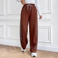 thumbnail image 6 of Women‘s Casual Pants Comfortable and Versatile Straight Leg Style with Drawstring Waist for Everyday Wear 3/4 Pants for Women Casual Pinstripe Pants Women Casual Women Casual Pants 3d Animal, 6 of 7