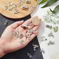 thumbnail image 3 of 1 Box 48Pcs 8 Styles Bicycle Charms Alloy Pendants Bike Motorcycle Car Tour Bus Train Charm Kit Silver Transportation Pendant for Jewelry Making Charms DIY Necklace Bracelet Earring Crafting, 3 of 6