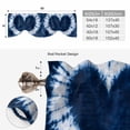 thumbnail image 6 of Tie Up Valance Curtain for Kitchen,Watercolor Blue White Heart Tie Dye Rod Pocket Short Curtains Adjustable Tie-Up Shade Valances,Traditional Ethnic Style Window Treatment for Bathroom Living Room, 6 of 9