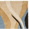 thumbnail image 2 of Contemporary Rug - Modern Art Polyester -Blue/Brown-Color:Blue/Brown,Design:Contemporary,Shape:Square,Size:7' X 7', 2 of 3