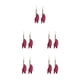 thumbnail image 3 of Jumpingount 2 uds pendientes Retro pantalla Casual elfo joyería Navidad Halloween Acción de Gracias regalos moda chicas rojo Type2 NO2, 3 of 6