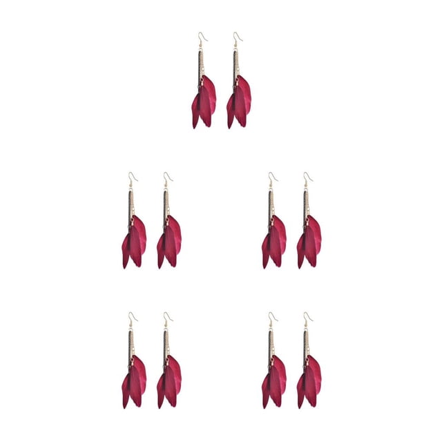 Minnieouse Pendientes largos de 2 uds., joyería informal Retro, regalos de Navidad, Halloween, Acción de Gracias, accesorios de moda para rojo Type2 NO2