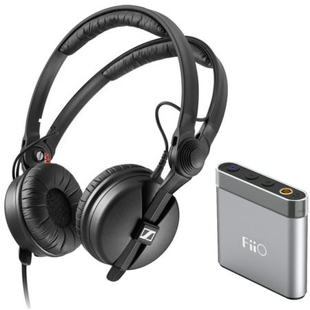 Sennheiser HD 25 PLUS Headphones + FiiO A1 Portable Headphone Amp (Best Amp For Sennheiser Hd800s)
