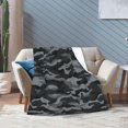 thumbnail image 5 of Military Camouflage Bed Blanket Ultra Soft Army Camo Throw Blanket All Season Warm Light Weight Cozy Plush Blankets for Home Bedroom Sofa Chair Travel, 60"X80", 5 of 6