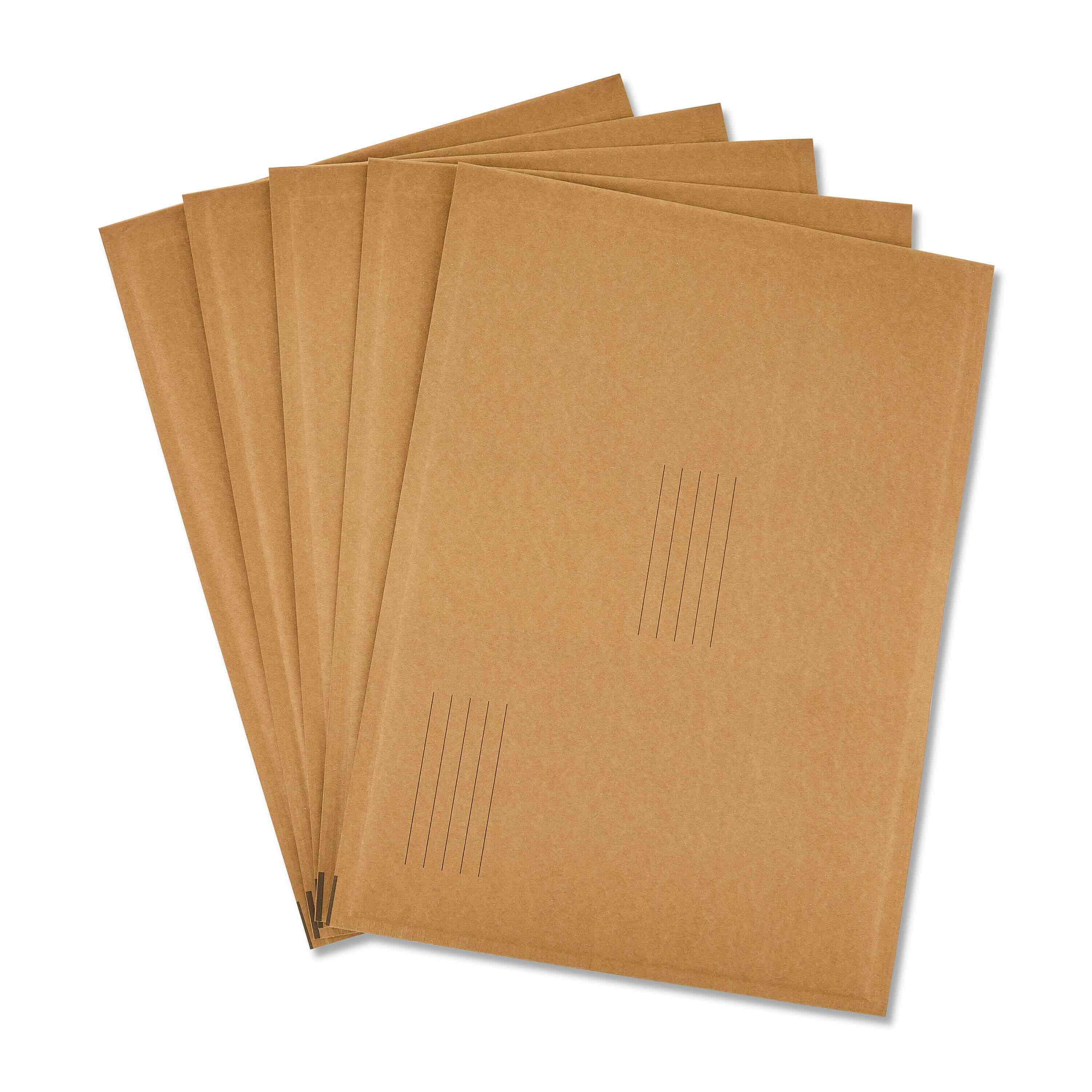 (4 pack) Pen + Gear, Padded Paper Mailer, #5 (10.5 in. x 15 in.), Brown, 5-Count