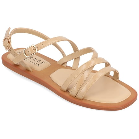 

Journee Collection Womens Ennid Tru Comfort Foam Buckle Flat Sandals