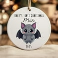 thumbnail image 1 of Goth Baby First Christmas Ornament 2025 - Personalized Bat Keepsake for Spooky Newborns an - As Picture - 1-Pack, 1 of 1