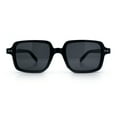 thumbnail image 4 of Retro Vintage Vibe Mid Temple Horn Rim Hipster Fashion Sunglasses All Black, 4 of 8
