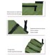 thumbnail image 3 of Bolsa de Herramientas Enrollable de Lona 16A liwang con 5 Bolsillos con Cremallera Verde, 3 of 3