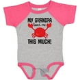 thumbnail image 3 of Inktastic My Grandpa Loves Me Crab Boys or Girls Baby Bodysuit, 3 of 5