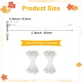 thumbnail image 3 of Uxcell 720-Pack Estambres de Flores para Manualidades, Pistilo Floral Artificial de Doble Cabeza de 2 mm para Hacer DIY [Blanco], 3 of 6