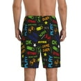 thumbnail image 3 of Kdxio Pixel Game Print Mens Sleep Shorts Bottoms Soft Comfy Pajama Wear Pants with Drawstring Pockets, 3 of 7