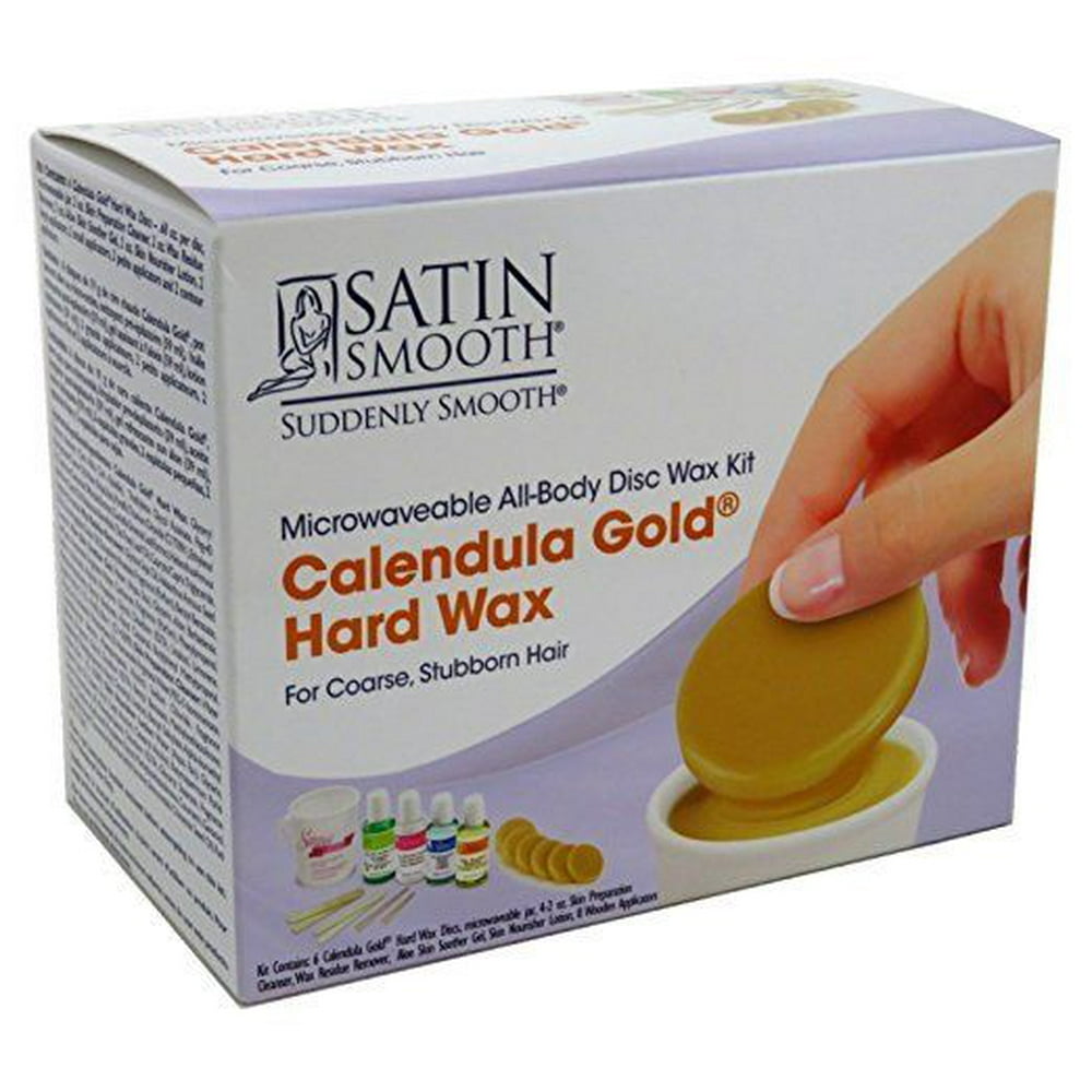 Satin Smooth Satin Smooth Microwaveable Disc Wax Kit Calendula Gold