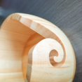 thumbnail image 5 of Wooden Yarn Bowl, 5.9 * 3.2inch Knitting Yarn Holder, Yarn Bowls with Holes for Crocheting (A), 5 of 5