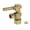Brass, variant on Kingston Brass CC53301DL 5/8-Inch O.D. Comp x 3/8-Inch O.D. Comp Quarter-Turn Angle Shut-Off Valve in Polished Chrome