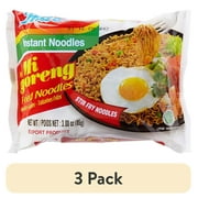 (3 pack) Indomie Mi Goreng Instant Stir Fry Noodles, Halal Certified, Original Flavor, 2.8 oz