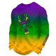 thumbnail image 2 of Ceisia Men's Mardi Gras Gradient Waffle-Knit Sweatshirt | Relaxed Spring/Summer Casual Top Gift, 2 of 5