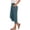 Navy, variant on Women Summer Capri Pants Trousers Pants Elastic Waist Wide Leg Casual Loose Fit Dressy Pants White