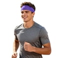 thumbnail image 3 of ibiyuan Workout Headbands Men Ice Silk Breathable Sweat Absorbing Sports Headband Lightweight Bandana Style Hair Covering for Outdoor Sports And Daily Hair Management, 3 of 5