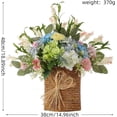 thumbnail image 6 of Hydrangea Door Hanger Basket Wreath, Fake Flower Basket Hanging Wreath for Summer Balcony, Party, Yard, Farmhouse Decor, Home Wall Decor, 6 of 6