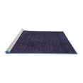 thumbnail image 2 of Ahgly Company Machine Washable Indoor Round Oriental Blue Modern Area Rugs, 4' Round, 2 of 4