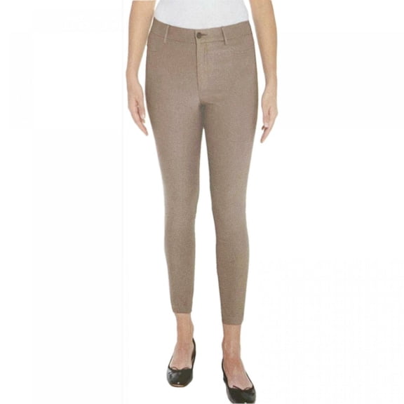 Mario Serrani Women's Confort Stretch Cropped Pants (Sand, 14Wx27L)