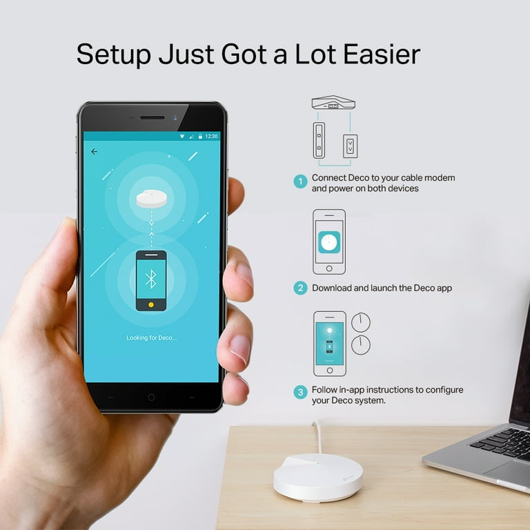 TP−LINK  DECO M9 PLUS 2−PACK Deco M9 Plus | AC2200 Smart Home Mesh WiFi System | TP-Link