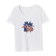 thumbnail image 4 of Camiseta de verano para mujer, camiseta de manga corta para oficina, senderismo, desplazamientos, viajes S, 4 of 7