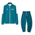 thumbnail image 3 of Squid Game Player O/X/007/222/230/333/246/338 Adult Track Suit Coffee 3X, 3 of 3