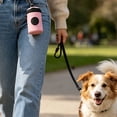 thumbnail image 4 of Dog Poop Bag Holder for Leash, Soft Fabric Doggie Waste Bag Dispenser with Carabiner Clip, Easy Release Fits Standard Poo Bags, Puppy Potty Carrier Zipper Pouch, 4 of 8