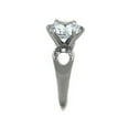thumbnail image 4 of Stainless Steel High Polished 3.9Ct Round Cut Zirconia Engagement Ring Size 6, 4 of 5
