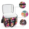 thumbnail image 6 of FORMRS Insulated Cooler Bag 24 Cans Capacity Soft Leakproof Lunch Box with Side Pockets, Abstract Geometric Pattern, 6 of 7